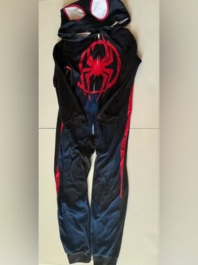 Marvel Spiderman 1 Piece Pajamas - Youth Size 8